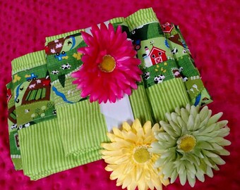 3 Piece Toddler Bedding Set FARM LIFE - Flat & Fitted Sheet and Standard Size Pillow Case