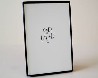 Framed "God so Loved" Doodle // SIMPLE TRUTHS COLLECTION // Hand Lettered