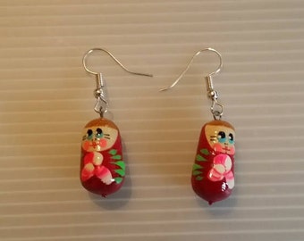 Matryoshka, Серьги Матрешка earrings
