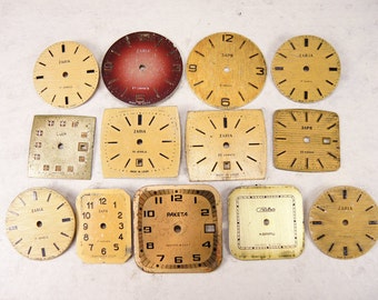 Vintage Watch Faces - set of 13 - c76