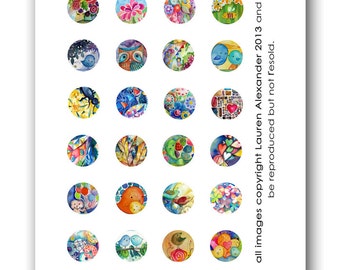 Circles 1 Inch - Lauren Alexander Mix 1 - 2013 PDF download art