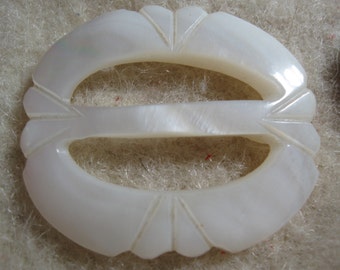 Carved Mother of Pearl Small Buckles Shell Buckle Buckle Sliders free shipping in u s a