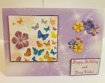 Beautiful handcrafted birthday card.