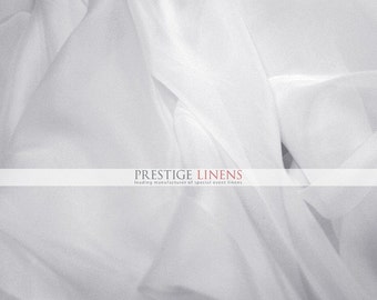 10 YARDS 30 ft Voile Fabric 118" Wide - Sheer Voile Drape Drapery Fabric Chiffon Fabric - WHITE