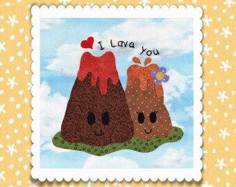 I Lava You Applique PDF Pattern