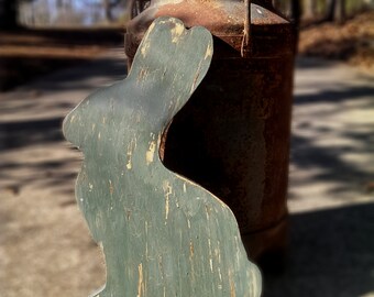 Spring Easter Standing Bunny Rabbit Primitive Cutout