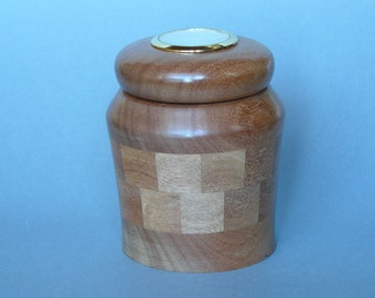 PU009 small ballot box in mahogany