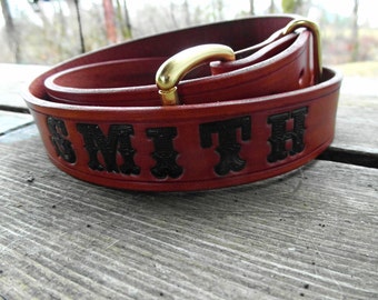 Personalized Leather Belt, Engraved Name Belt, Leather Belt with Name, Custom Name Belt