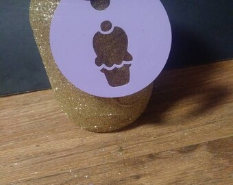 Ice cream cone gift tag