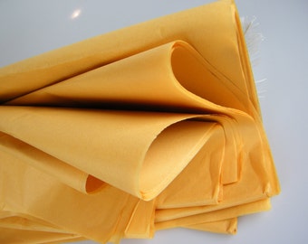 48 Tissue Paper Sheets | Harvest Golden | Packaging & Craft Supplies | Golden Harvest Amber | 20" X 30" | Gift Wrap