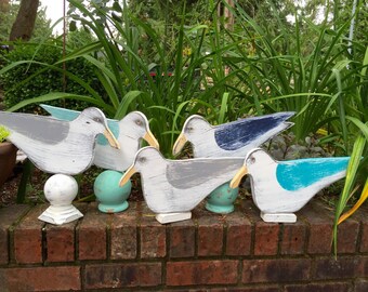 Seagull Bird Sign Beach House Wall Art Decor Coastal Living by CastawaysHall