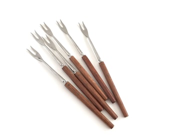 Fondue Seafood Forks Stainless Bar Flatware Set