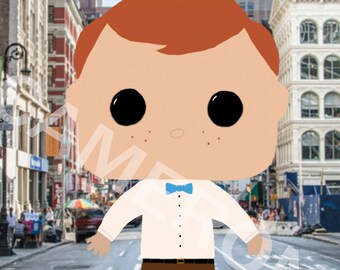 Original art digitally created inspired by Freddy Funko from Funko