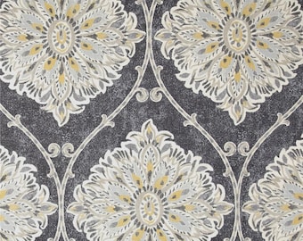 Leverett Mist, Magnolia Home Fashions - Cotton Upholstery Fabric By The Yard
