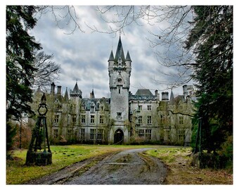 Fantasy castle photography, Medieval fairytale castle Europe, Fine art photography, Wall art, Home decor, art print