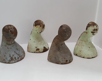 Vintage Cast Iron Bathtub Feet Lot of 4 Architectural Salvage