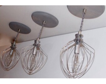 Farmhouse Lighting Bakery Lighting-Restaurant Lighting - Industrial Lighting-Hanging Lighting - Whisk Pendant Lights - Kitchen Pendants -