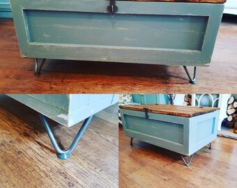 Industrial trunk coffee table
