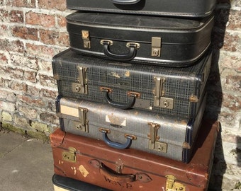 Vintage Suitcases | Vintage Luggage | Vintage Home Decor | Vintage Storage Solution | Vintage Cases | Photo Props