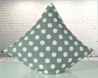 Steingraue Cushion cover with white dots, 40 x 40 cm