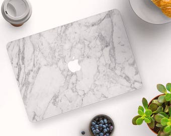 Classic White Marble MacBook Case, MacBook Hard Case, MacBook Air Protection, MacBook Pro 2016 Touch Bar Case, MacBook Pro Retina Hard Case
