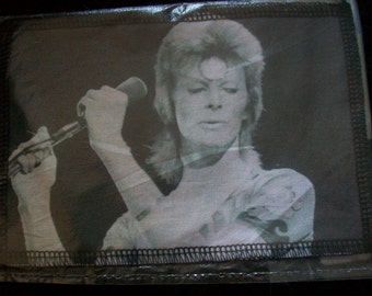 handmade to order David bowie cotton sew on patch