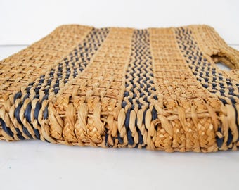 bolso de paja trenzada, Bolsos tote , bolso de paja