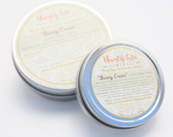 Chamomile-Infused "Bummy Cream" (2 oz. or 4 oz.)- Cloth Diaper Safe, all natural diaper rash cream, diaper rash cream, organic diaper cream