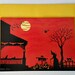 Halloween frame-able greeting card "Heading Home"