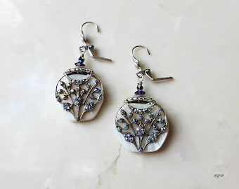 Earrings - Glittering Tree
