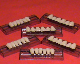 3 sets of Anterior Acrylic Resin denture/false teeth. Available in Shade A3, size 22.