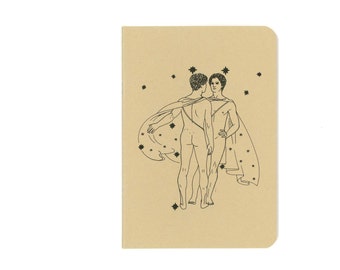Gemini notebook - homemade constellation journal - twins astronomy - astrology - zodiac