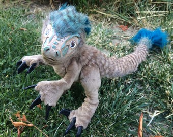 Sale Poseable Art Doll Baby Raptor