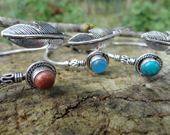 Feather bracelet Silver (only available sand stone)