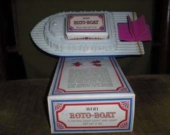 Avons childrens Roboboat Dish and Soap holder. NIB