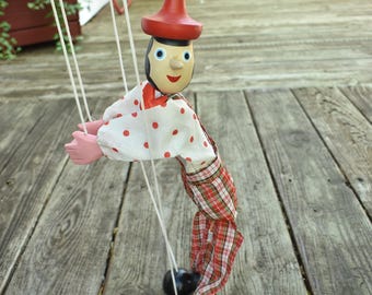 Wooden Pinocchio Marionette