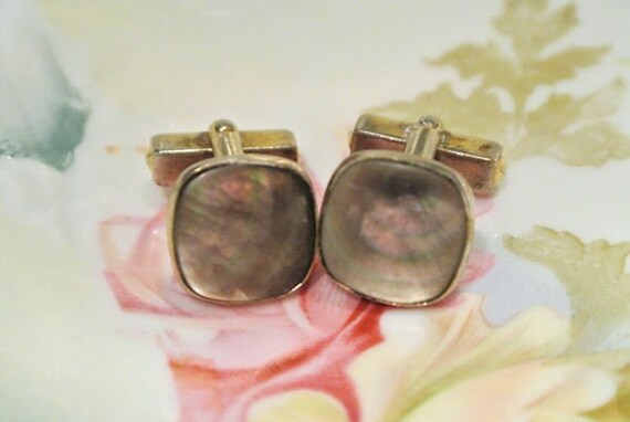Anson Black Mother of Pearl Cuff Links