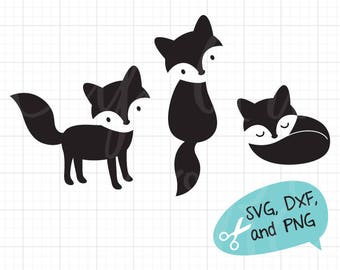 Download Fox silhouette | Etsy