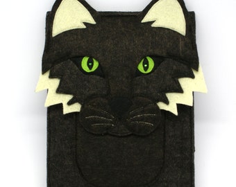 Surface Pro 4, 3, 2 Felt tablet bag Сat , animals made of felt design
