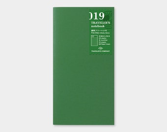Midori Traveler's Notebook Regular Size 019 Weekly Plus Memo Refill