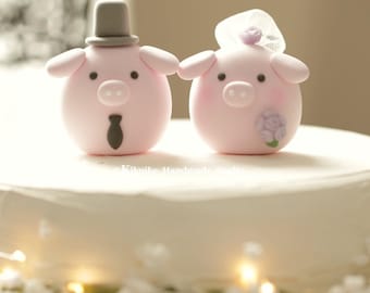 Pig and Piglet wedding cake topper