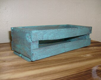 rustic wooden crate turquoise crate decoratvie crate wood crate small wood crate - Small Wooden Crates rustic wooden crate turquoise crate decoratvie crate wood crate small wood crate - Small Wooden Crates
