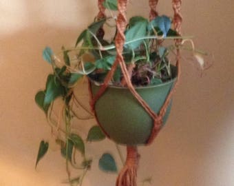 Macrame, jardiniėre, vintage, boho, hippie, common, retro,