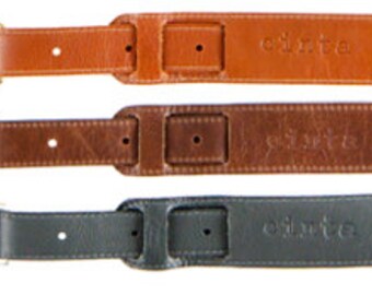 artisan Leather Camera Strap, Vintage Look with belt buckle, perfect DSLR camera strap, made with genuine leather in the USA