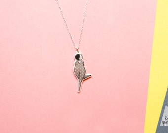 Porcelain "Peto" pendant necklace. Gold or silver plated chain. Women necklace. Handmade necklace. The generous