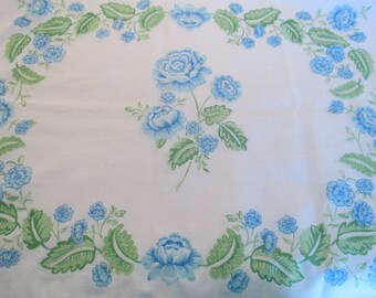 Vintage Floral Pillowcase Set, Bedding, Linens, Fabrics, Quilt Squares