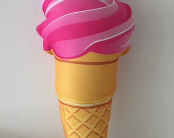 Deko-Kissen Goggly Eiscreme Himbeere