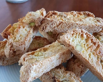 Handmade citrus and pistachio biscotti - 12 pieces