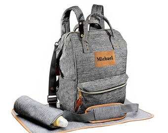 Personalized Diaper Bag Backpack, Crossbody Diaper Backpack, Boy Diaper Bag, Girl Diaper Bag, Nappy Bag, Mommy Bag, Backpack Diaper Bag
