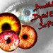 Eyes Digital Circle Download Printable Images Collage Sheet Set Jewelry Making Super Beautiful Round Monster Animals Dragon Scary Eyeball